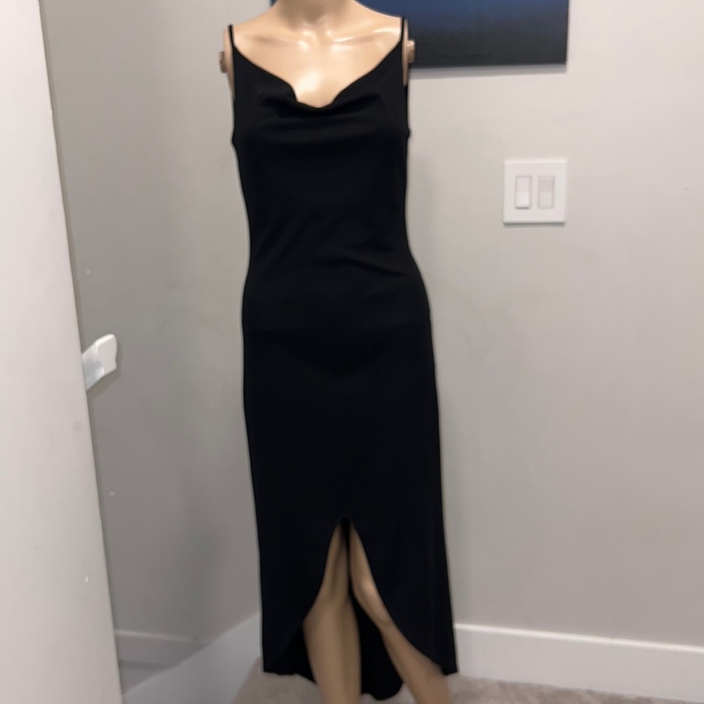 Asymmetrical Open Back Sleeveless Gown size m